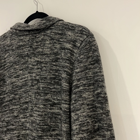 ZARA Man Sport MODA Gray Wool Double Breasted Pea coat Coat size L fits Medium - Picture 13 of 16